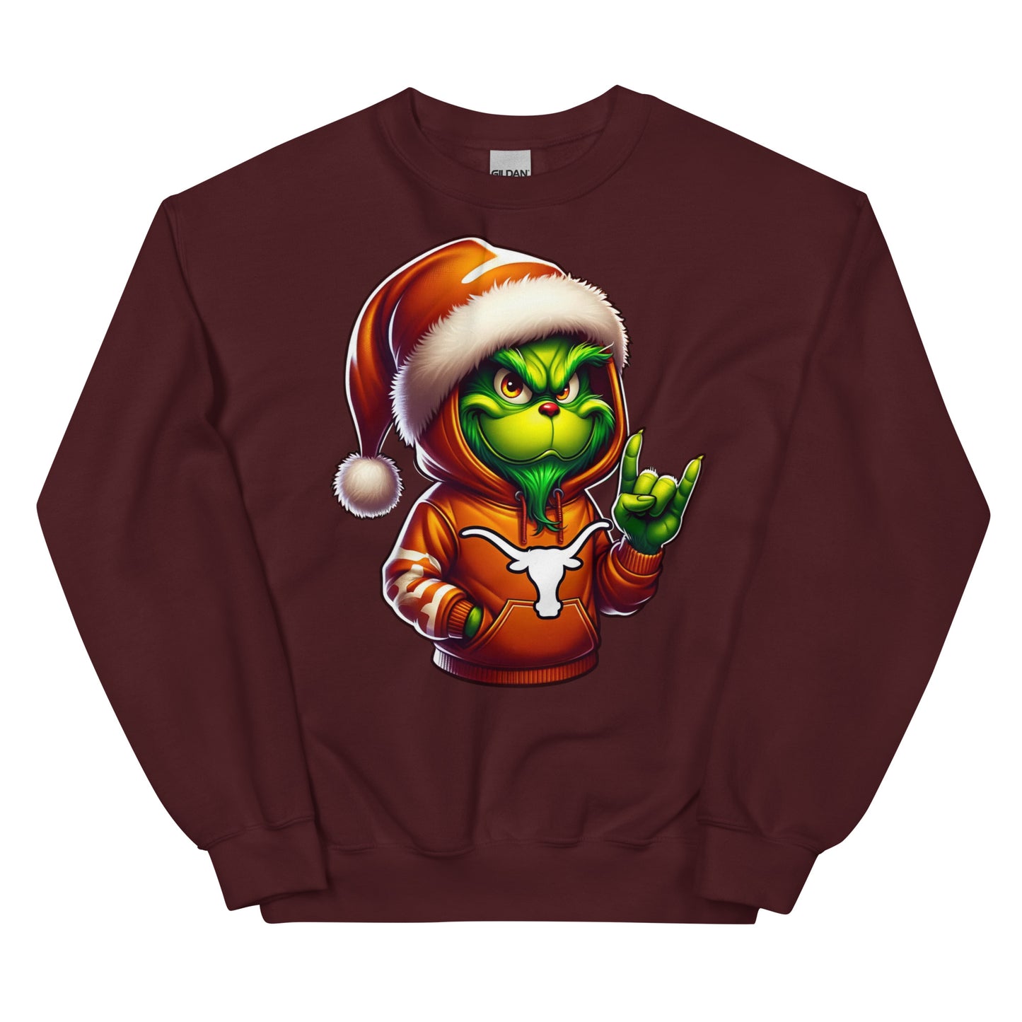 Longhorn Grinch Sweatshirt - Dee-Tees