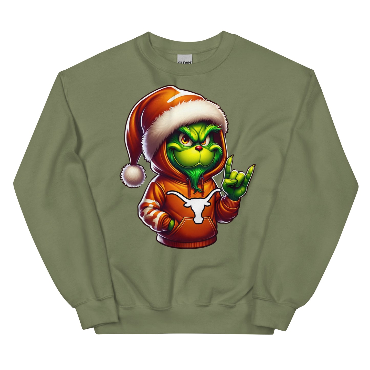 Longhorn Grinch Sweatshirt - Dee-Tees