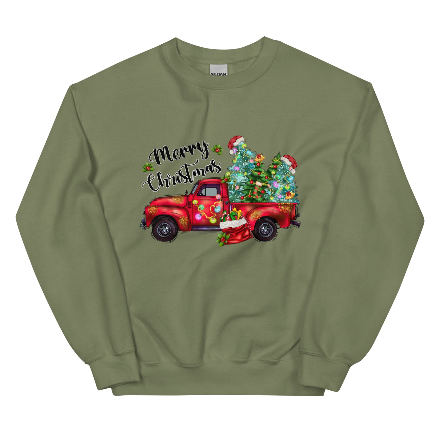 Red Truck Christmas Sweatshirt