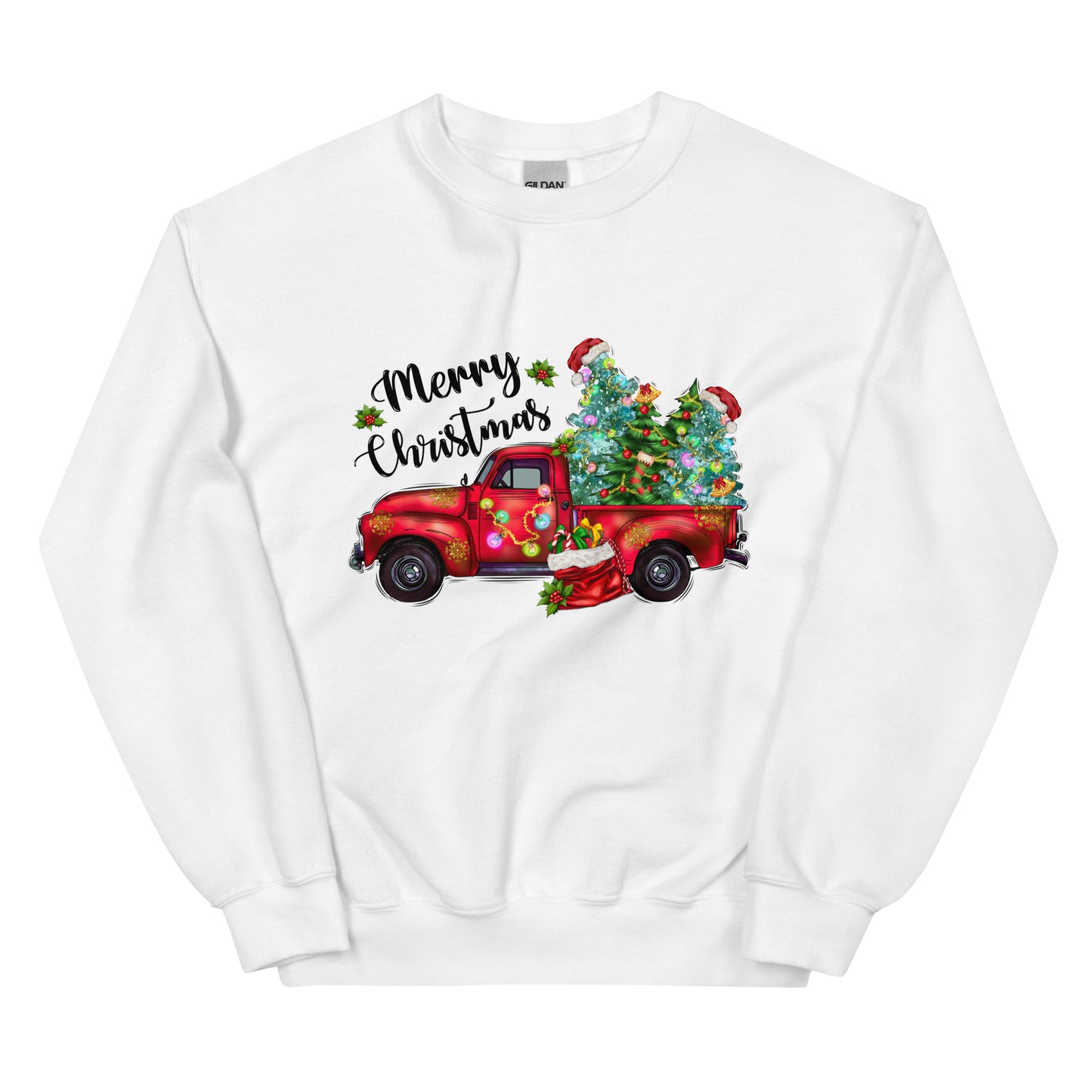 Red Truck Christmas Sweatshirt